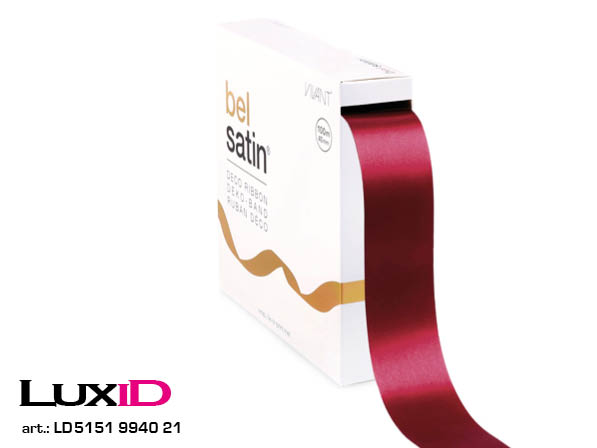 Bel satin 21 warm rood 40mm x 100m